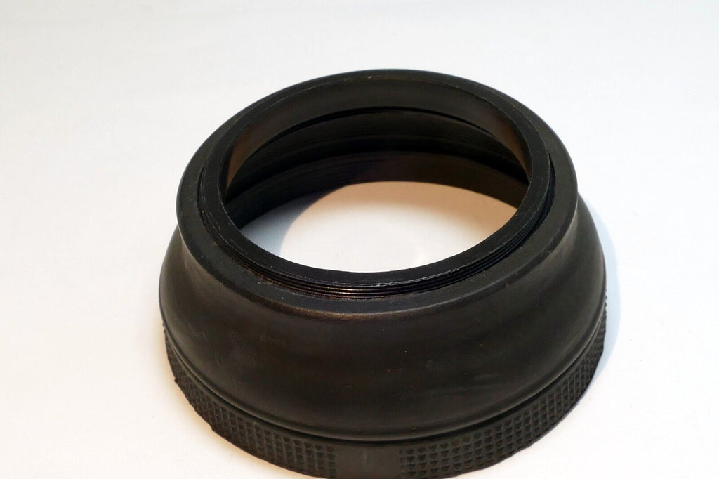 55mm Rubber Lens Hood Shade single threaded collapsible 3-way telephoto wide ang