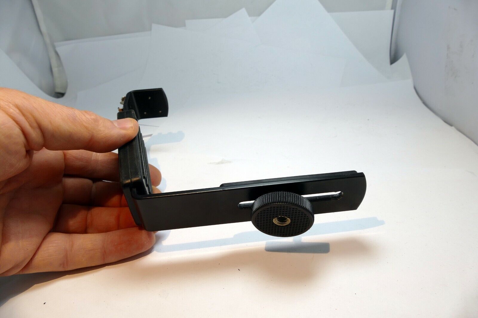Left Hand Flash adapter bracket for camera for  two flashes double dual