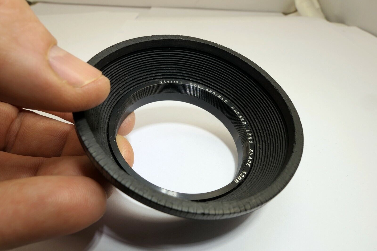 Vivitar 52mm Rigit Rubber Lens Hood Shade vintage for 50mm f1.8 lens