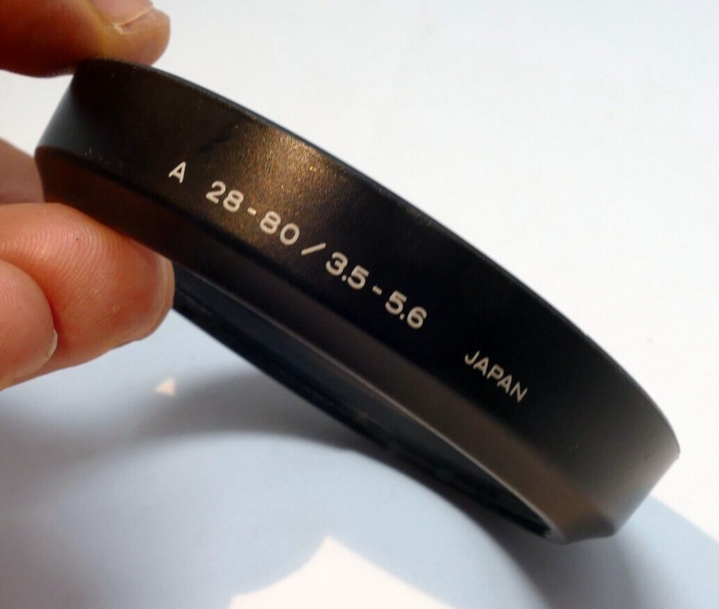 Minolta Lens Hood Shade for  28-80mm f3.5-5.6 62mm Maxxum A mount Genuine OEM