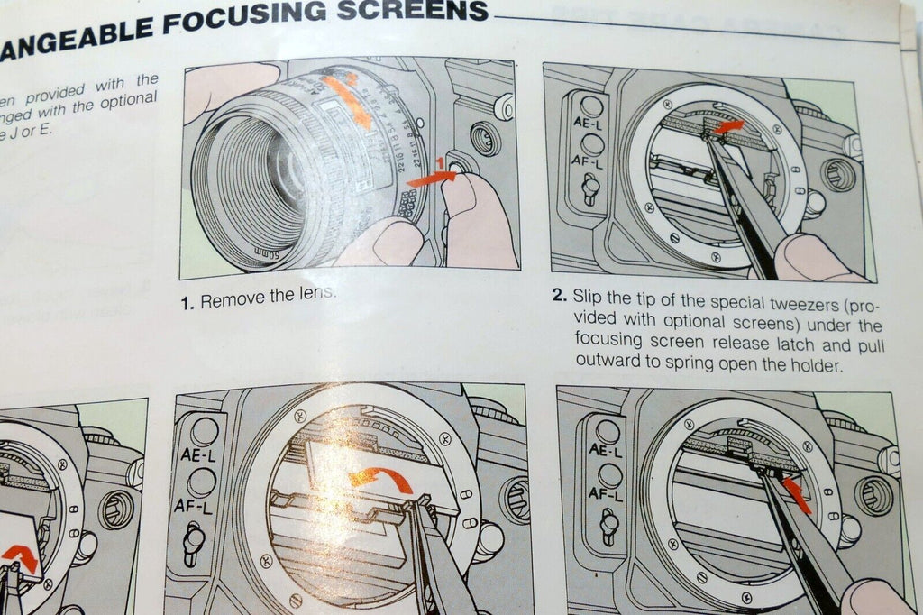 Nikon N2020 AF camera Instruction Guide Manual (missing cover) - OEM vintage