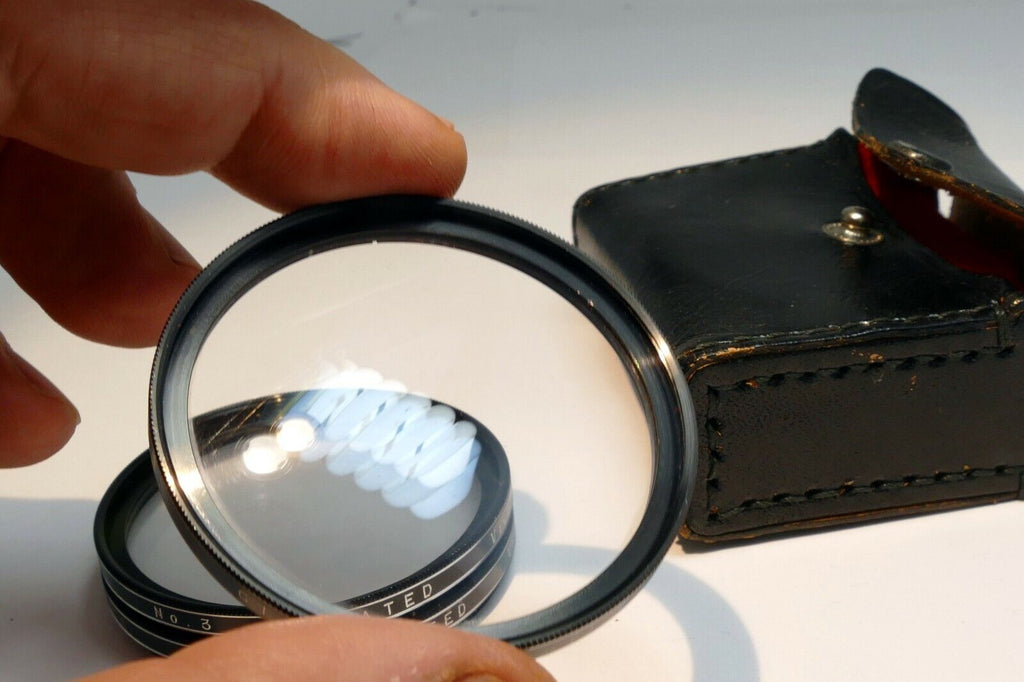 Vivitar Macro Lens 52mm +1 +2 +3 Filters threads screw in close-up   set kit