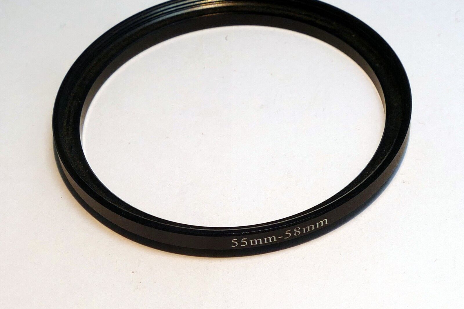 55mm to 58mm male to female threads step Up ring adapter
