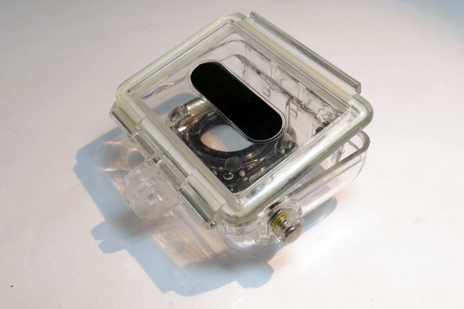 GoPro Hero 3 plastic housing case - - -  missing back plate lock buckle AS IS