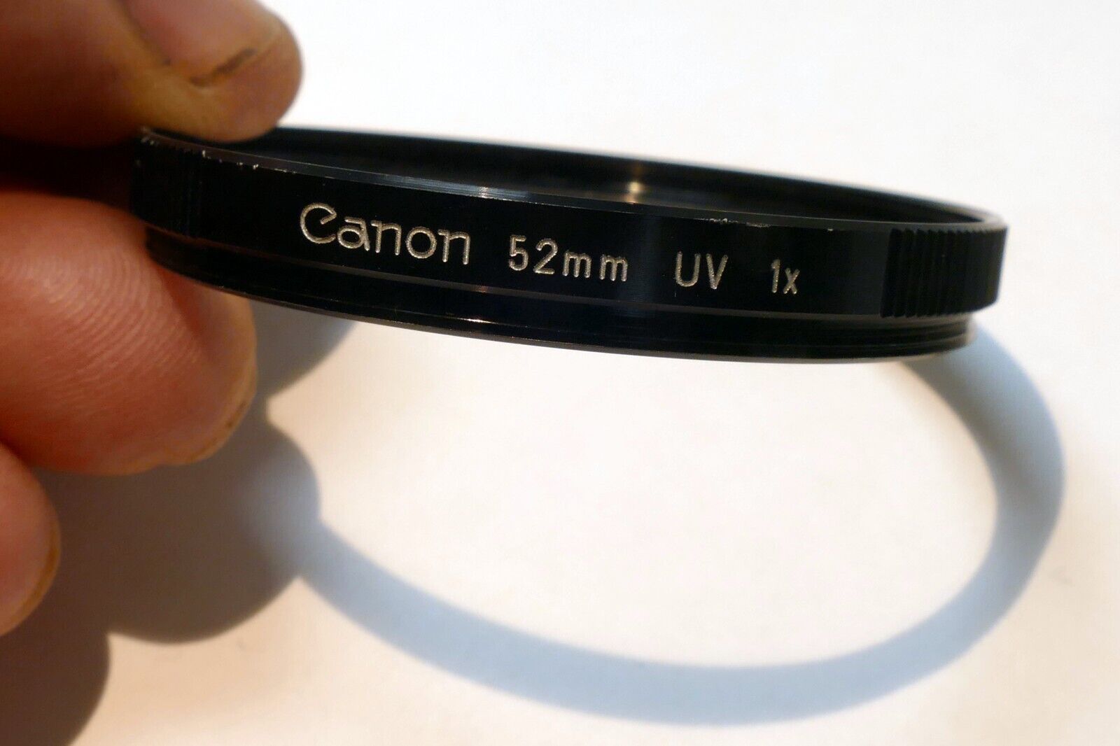 Canon 52mm Filter UV 1x  for 50mm f1.8 FD  - OEM Genuine w/ ribbed rim