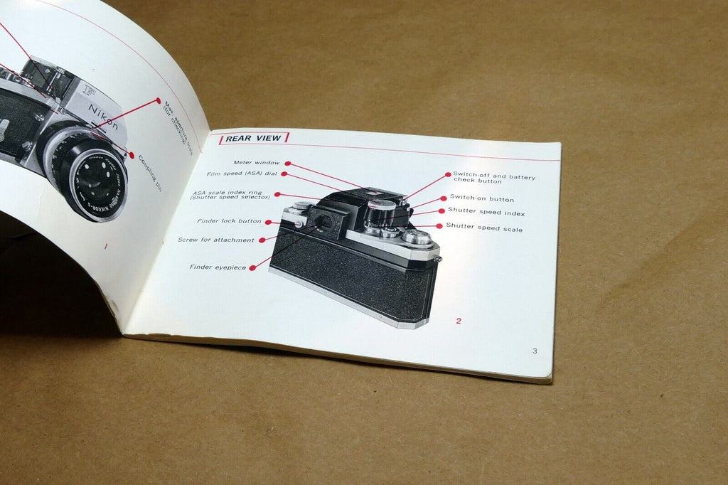 Nikon Photomic FTn finder prism Photo Guide camera instruction