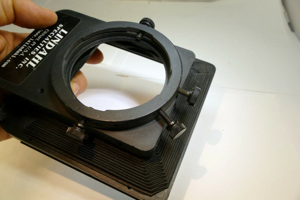 Lindahl Bellows lens Hood 31.1325 Bell-O-Shade Single 3X3 slot CF Hasselblad