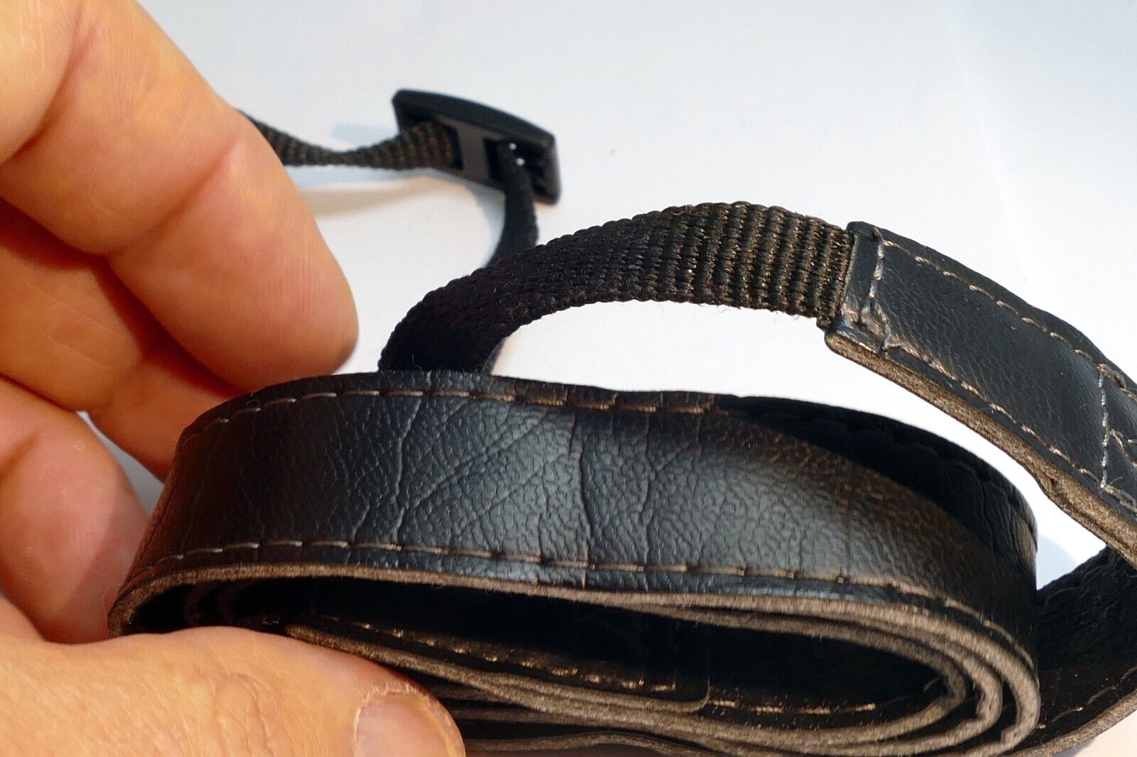 Panasonic Lumix G Shoulder Camera  Strap 2cm wide Black Leather  - Genuine OEM