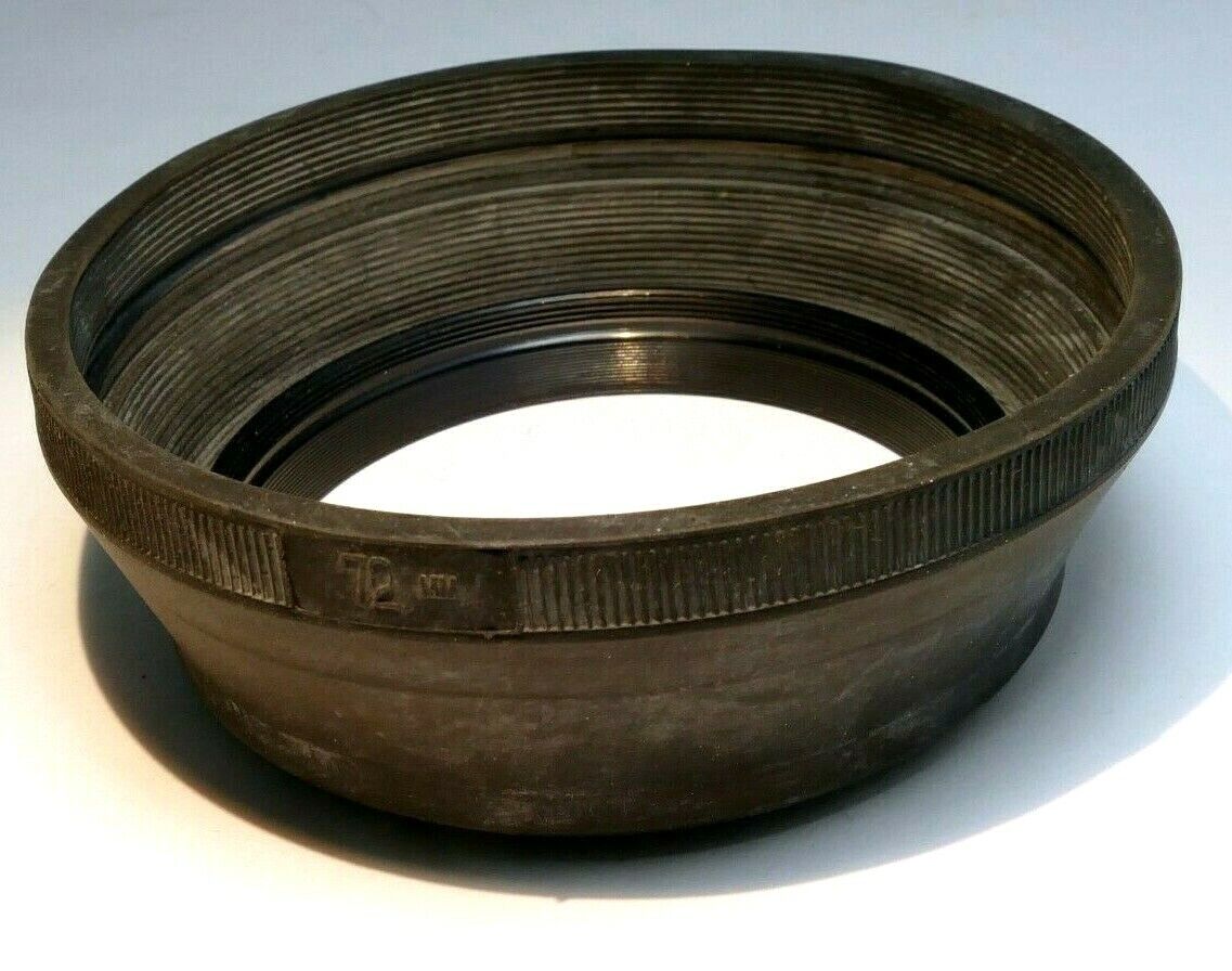 72mm rubber Lens Hood Shade screw in double  threaded for 300mm