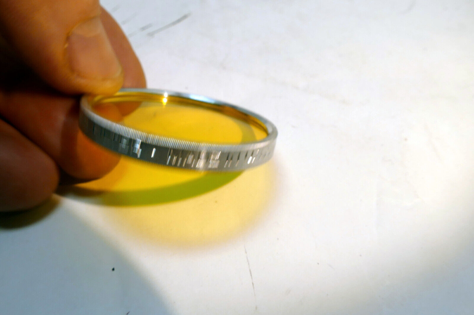 ARGUS Yellow 2 Filter series 6 VI made in USA LY Optical Glass 41mm