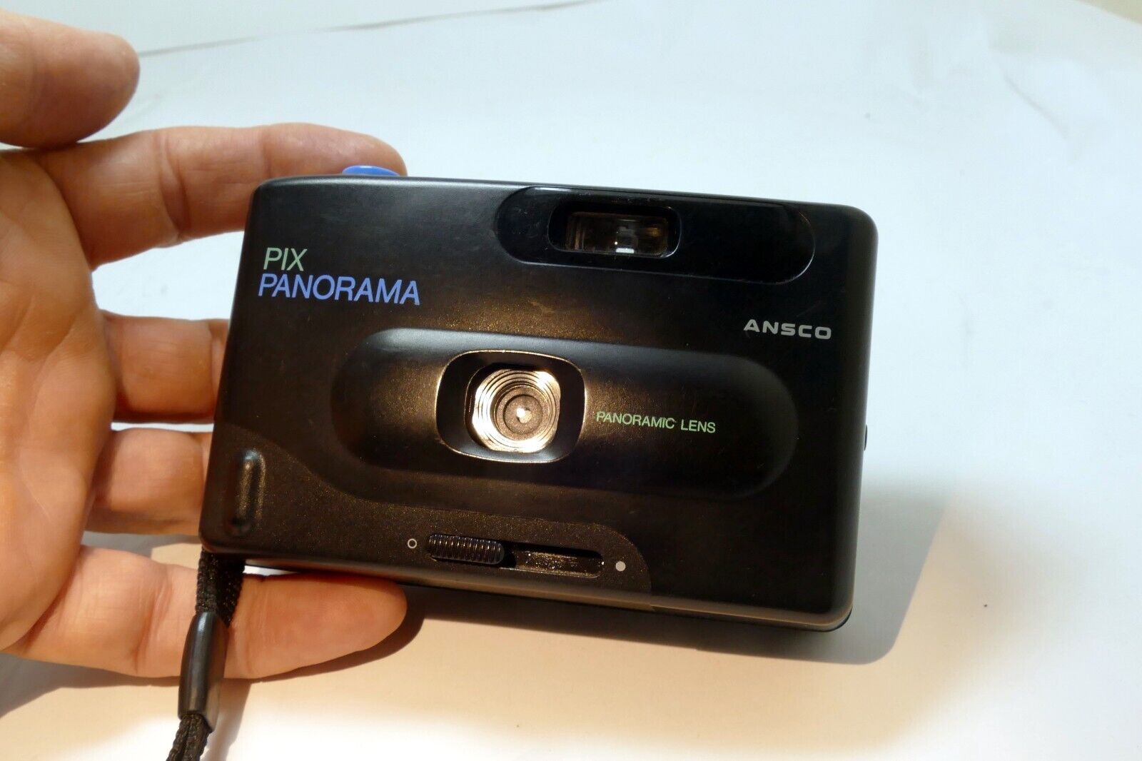 ANSCO PIX PANORAMA Compact 35mm Film Camera W Panoramic Lens Point & Shoot