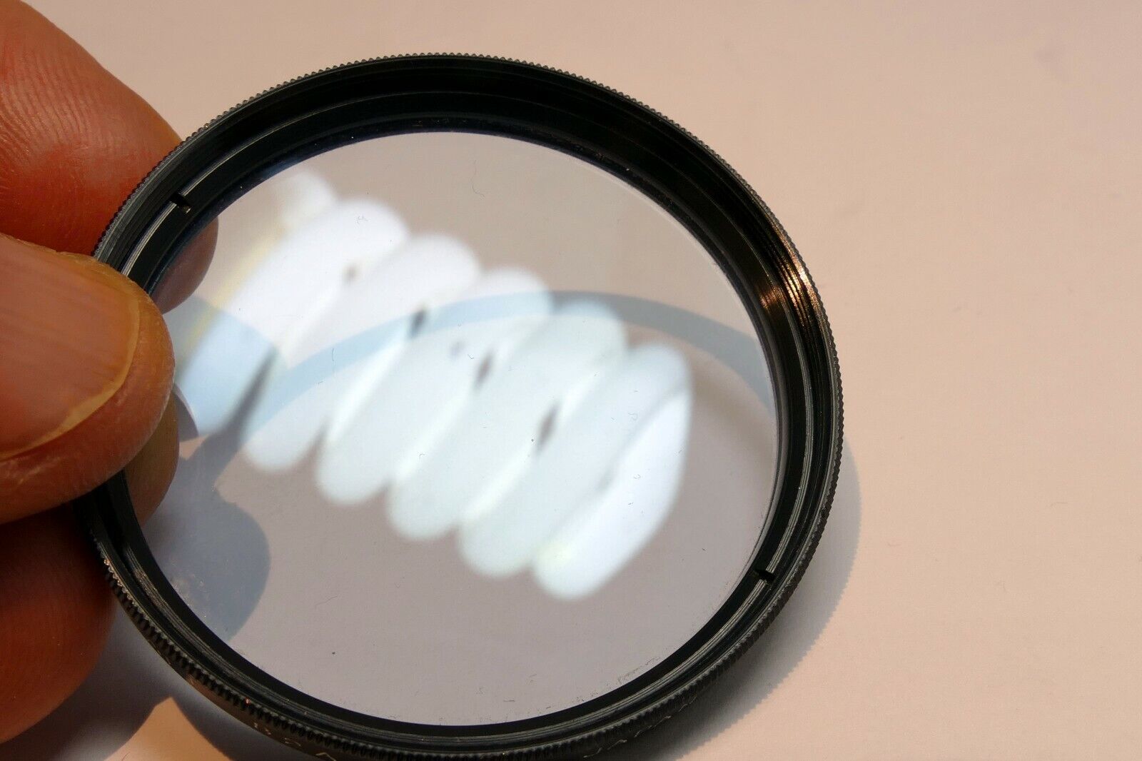 Kalt 82A  48mm threaded filter screw in light blue cooling