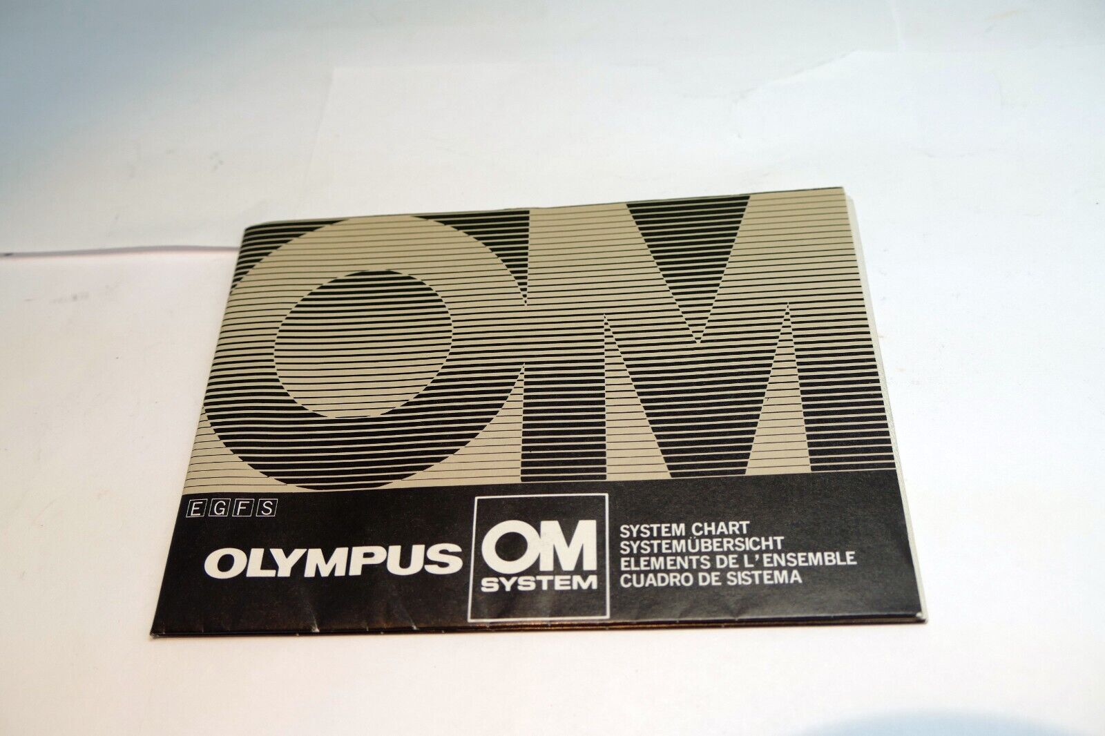 Olympus OM System  chart lens accessory guide brochure