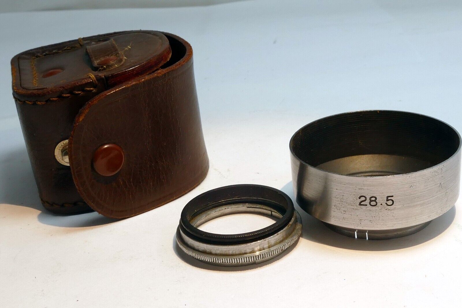 28.5mm Metal Lens Hood series 5 V 30mm OD for Ziess vintage with case
