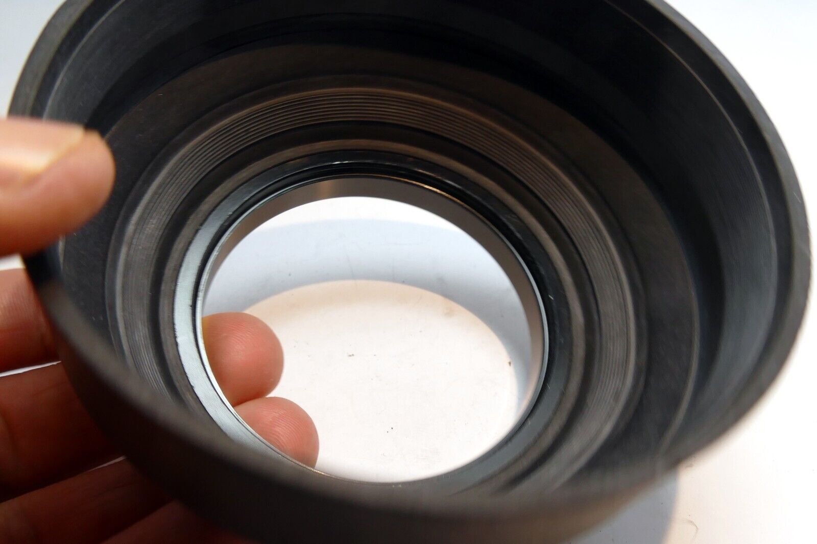 67mm Rubber Lens Hood Shade double threaded 3-way wide angle & telephoto