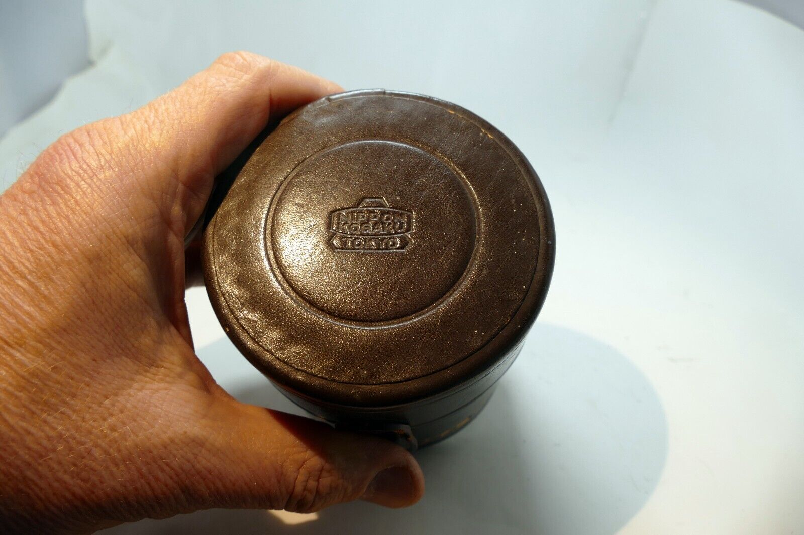 NIKON Nippon Kogaku Leather Hard Case for 28mm f2.8 f3.5 lens fits 50mm f1.8