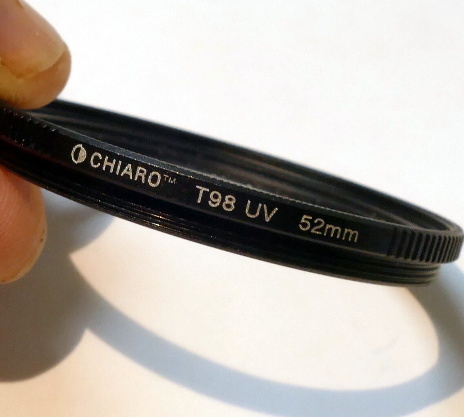 Chiaro T98 MC UV Protector 52mm filter w/ ribbed rim for wide angle