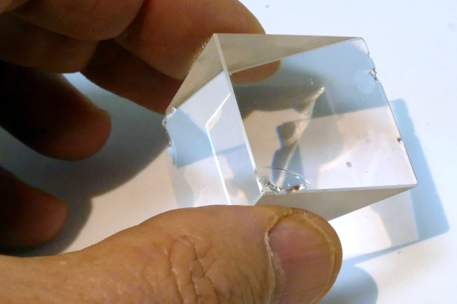 OPTICAL GLASS PRISM OPTICS 1X1.5" right angle 90 degree