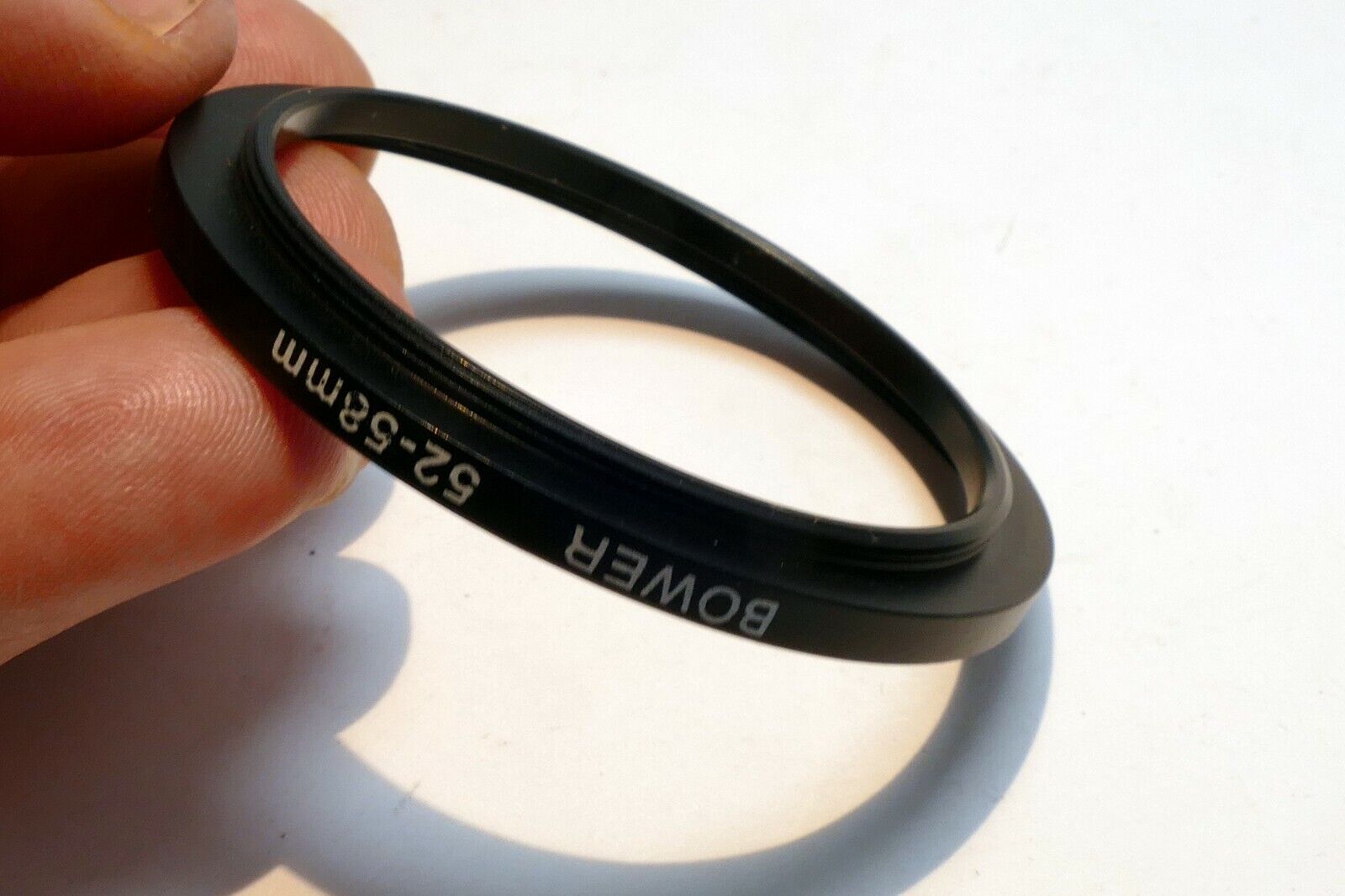 Bower 52mm to 58mm Step-up ring Metal adapter threaded for lens filter