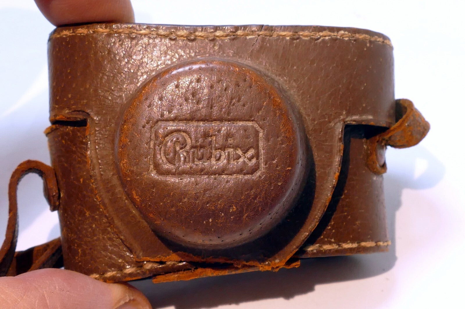Leather Camera Case for Rubix 16mm camera miniature vintage