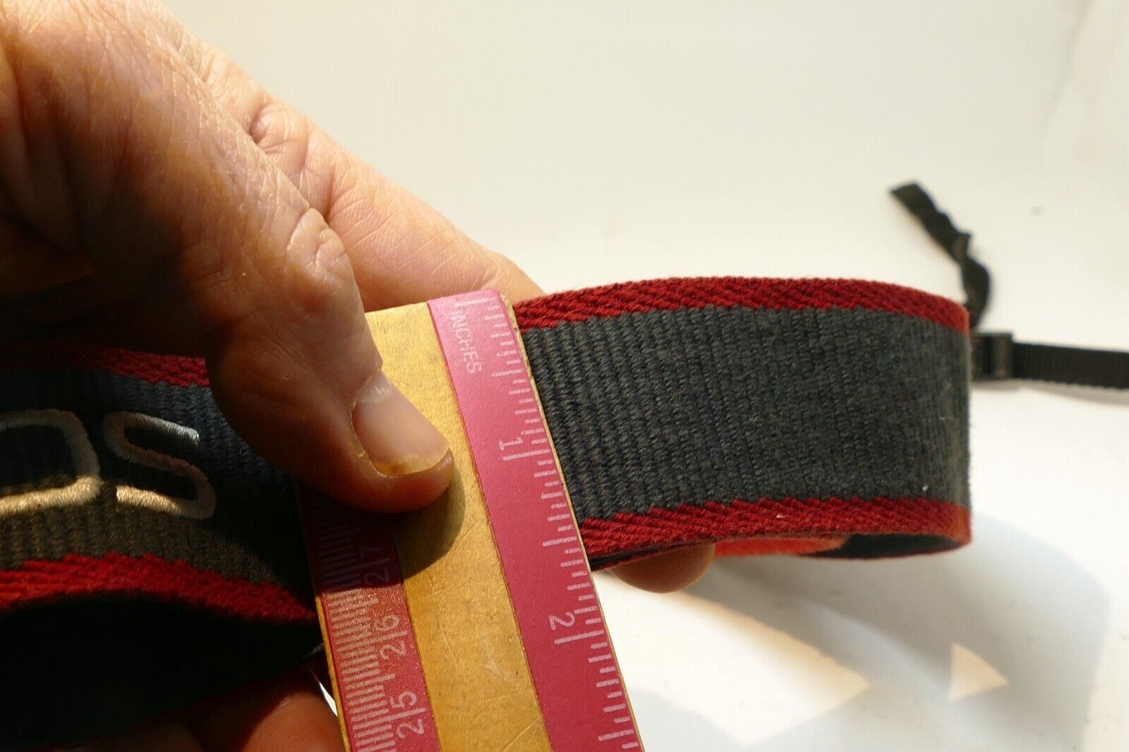 Canon Digital Red-Gray-Silver Logo Camera Neck Strap - genuine original OEM