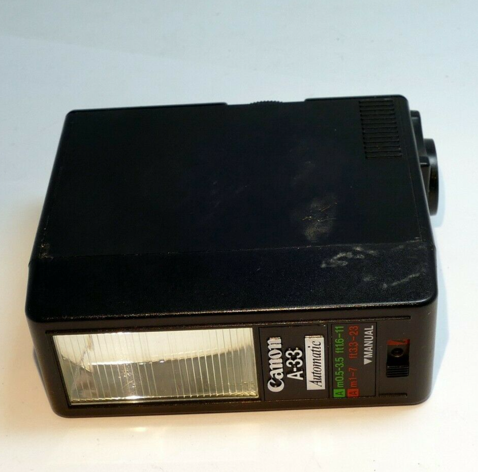 Canon Speedlight A-33  Automatic Flash does not work AS IS PARTS or REPAIR