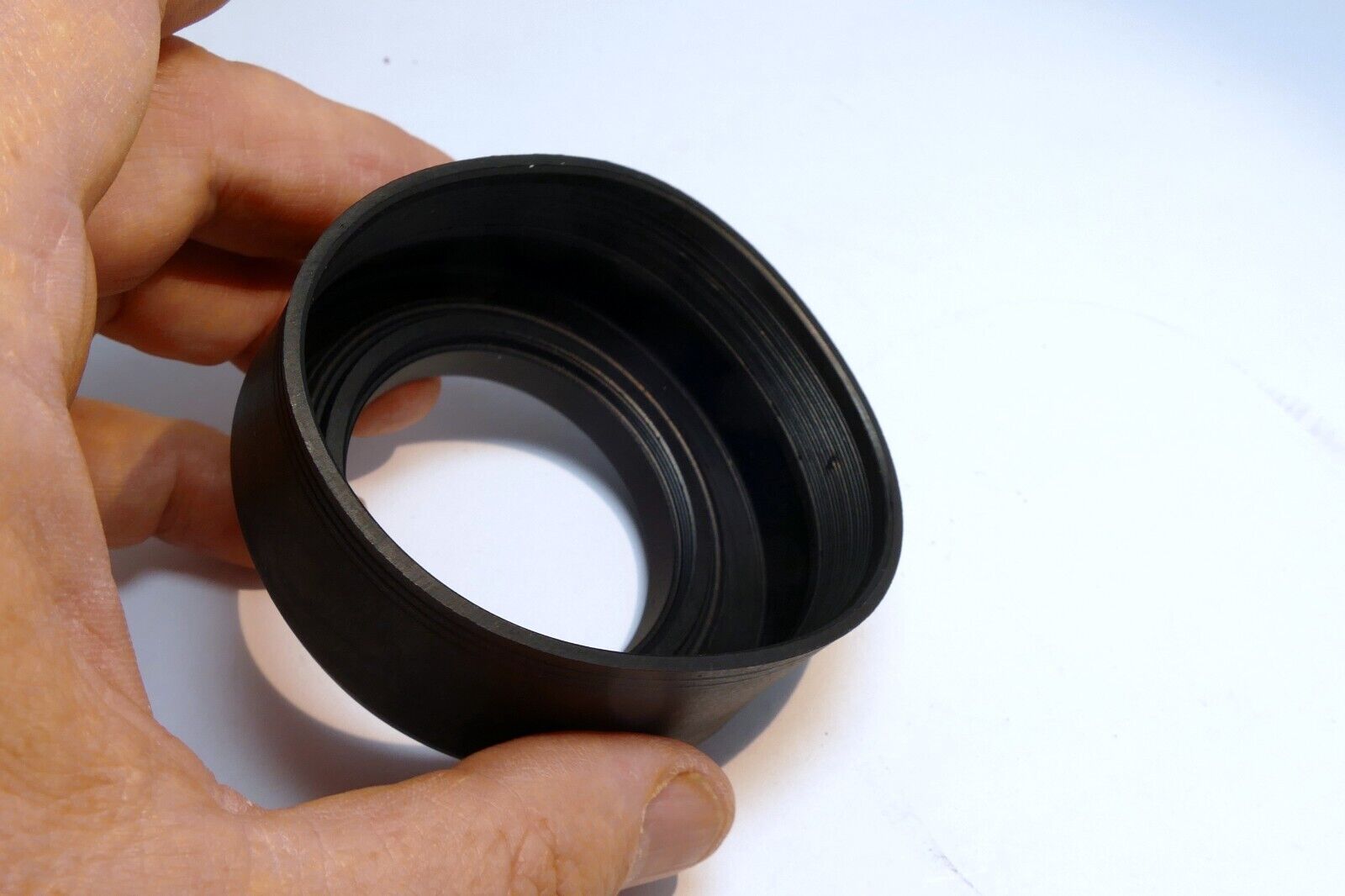 49mm rubber lens hood shade 3-way telephoto and wide angle 28mm 50mm 85mm