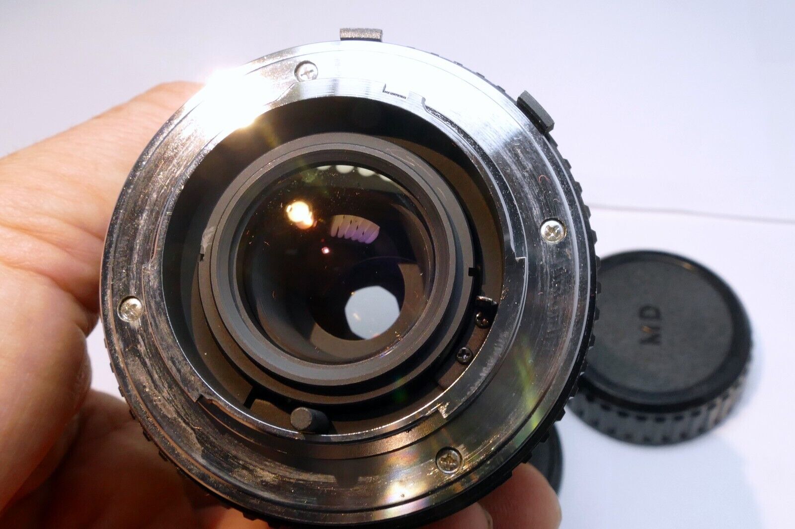 Cosina 70-210mm f4.5-5.6 MD Lens Telephoto w Haze inside - AS IS Parts or Repair