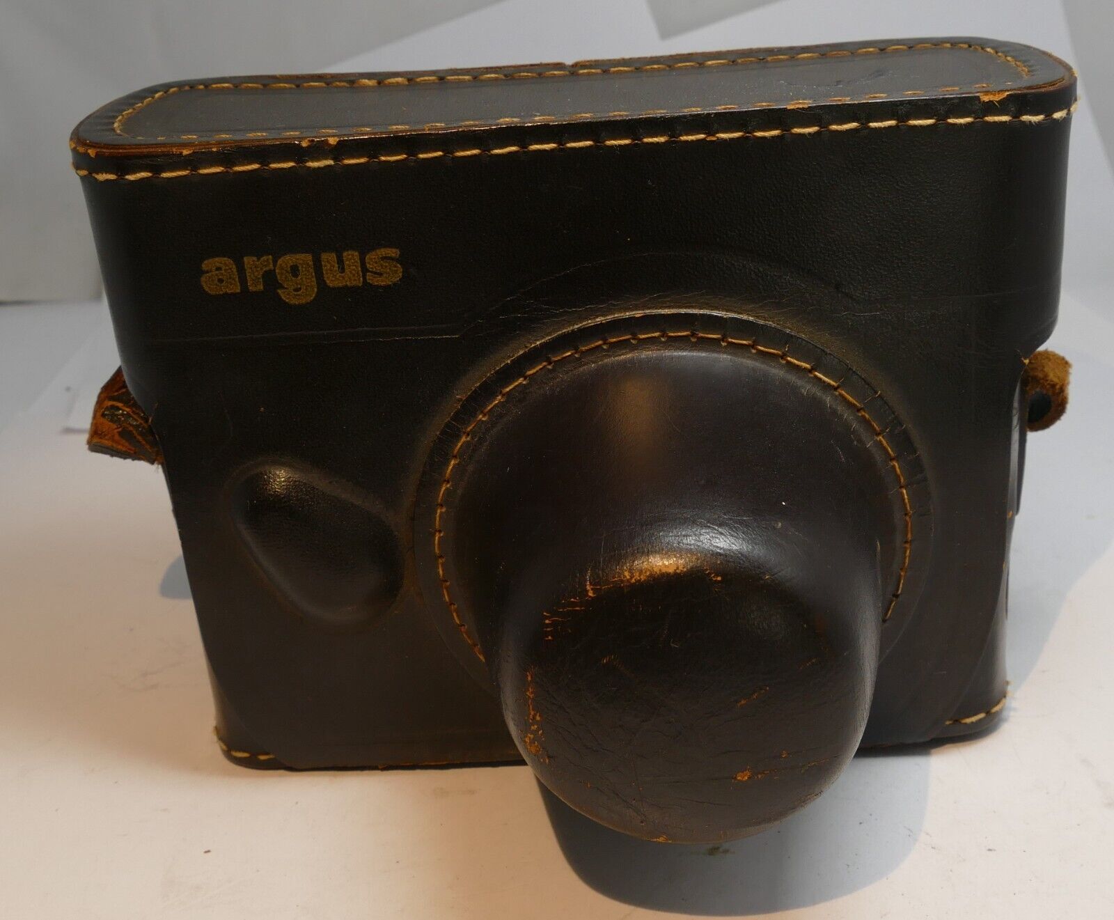 Argus C3 Matchmatic camera leather case black  brick Top Grain  Cowhide USA
