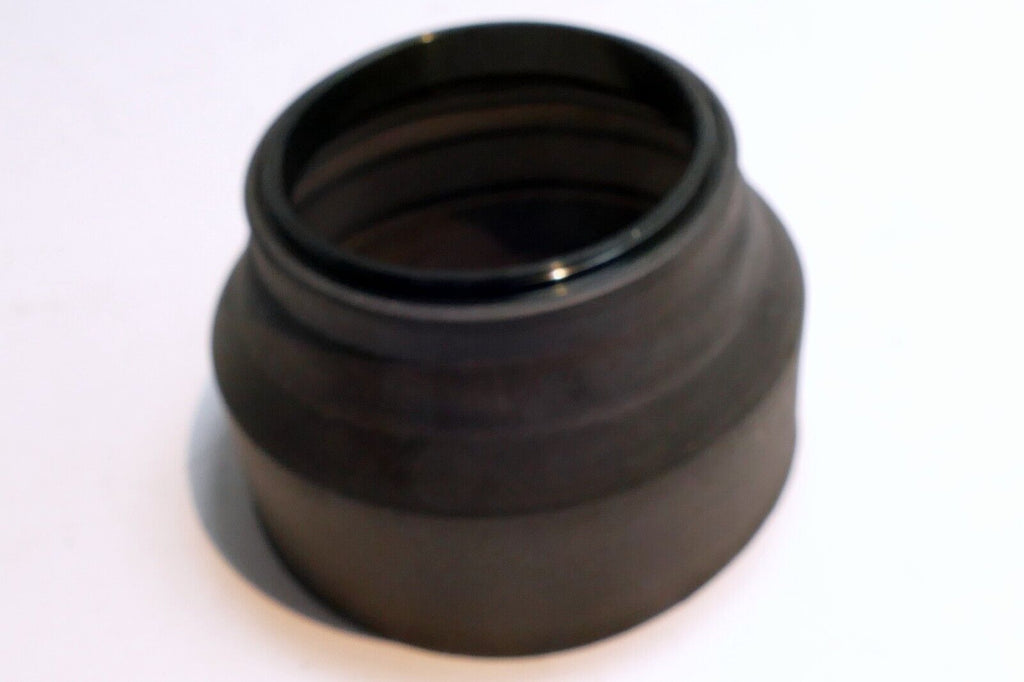 52mm Rubber Double Threaded Lens Hood Shade 3-way telephoto to wide angle
