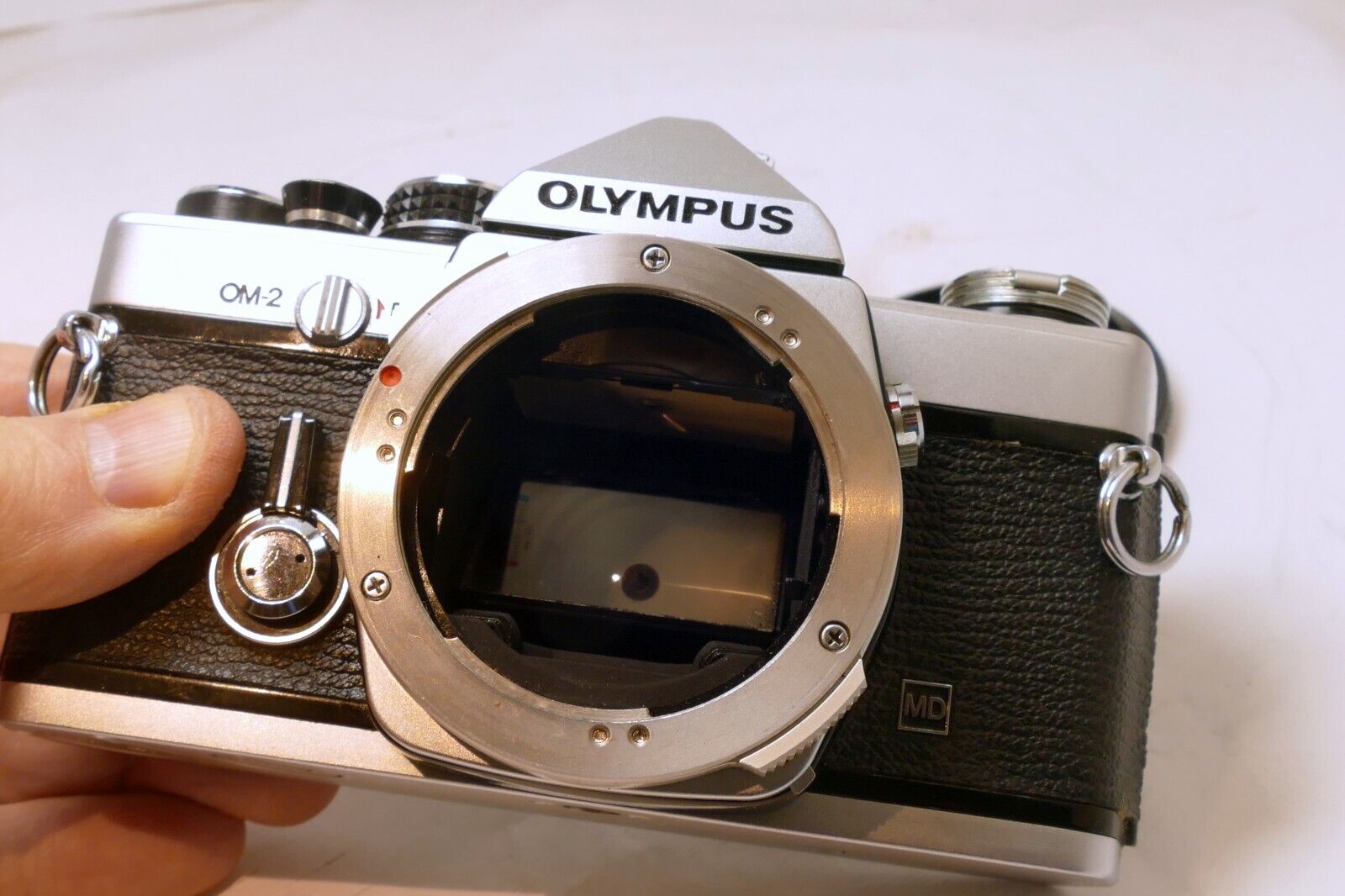 Olympus OM-2 35mm SLR Film Camera Body Only - tested , works good