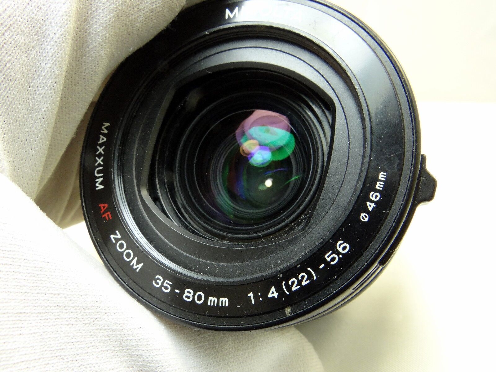 Minolta 35-80mm f4-5.6 Lens Maxxum - - - -  Haze inside -  Parts or Repair AS IS