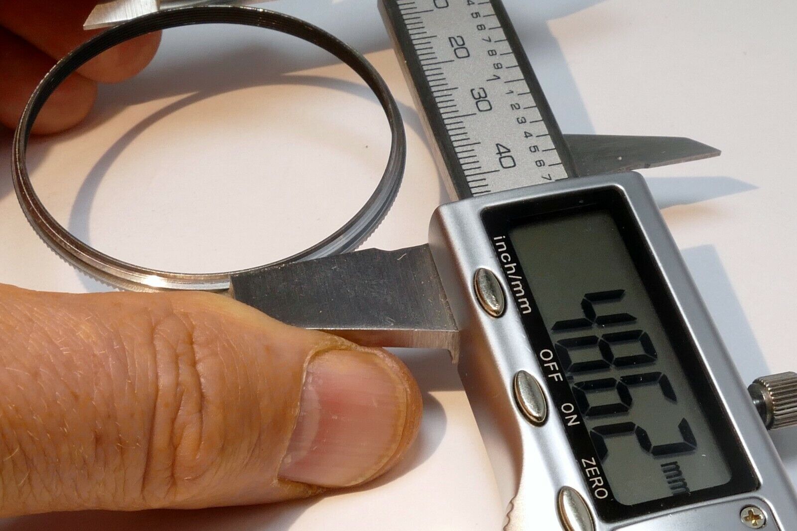 49mm top Filter retaining ring screw in single threaded