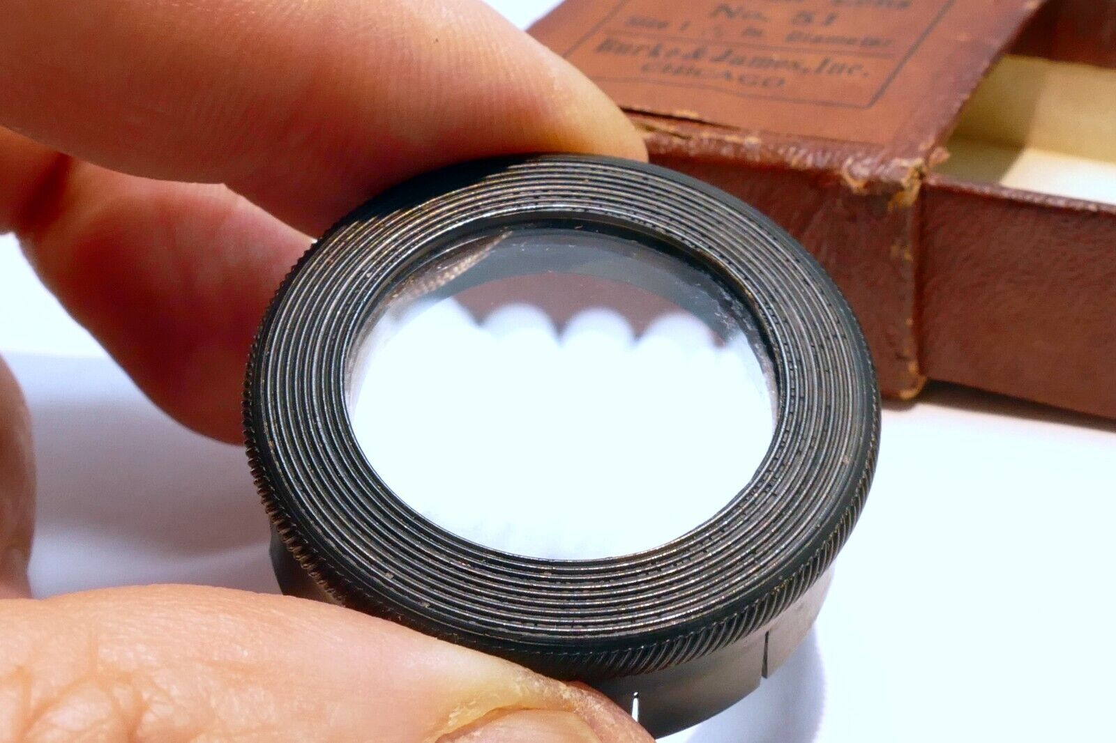 Burke & James no 51 Portrait Lens series 5 filter drop in 34mm for Kodak Folding
