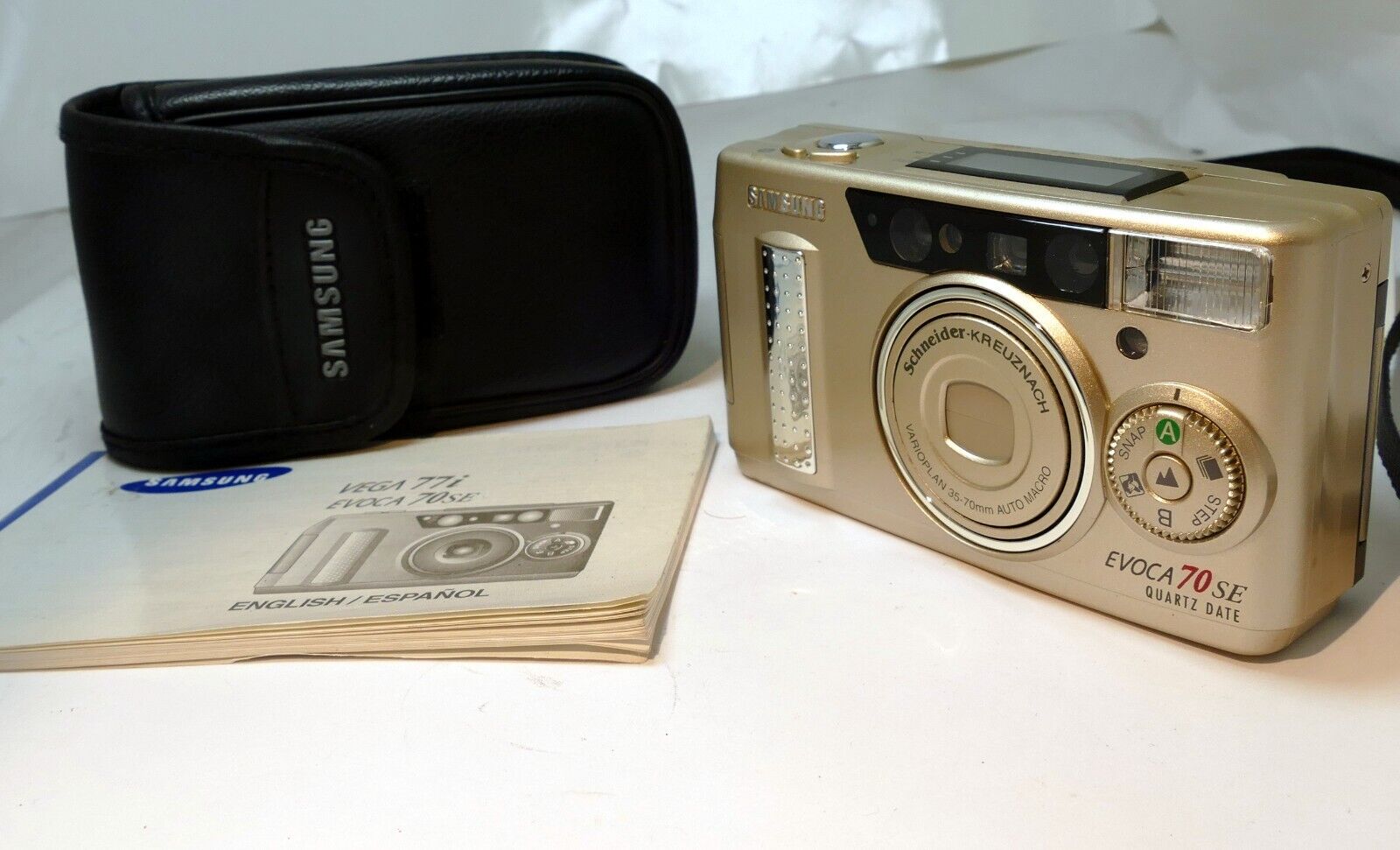 Samsung Evoca 70 SE Quartz Date camera 35mm point and shoot - Untested