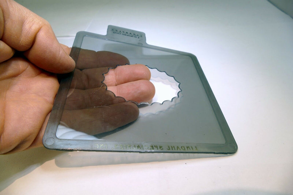 Large Horizontal Oval Lindahl Smoke Gray Vignette 4.5X4.5" Clearflex 