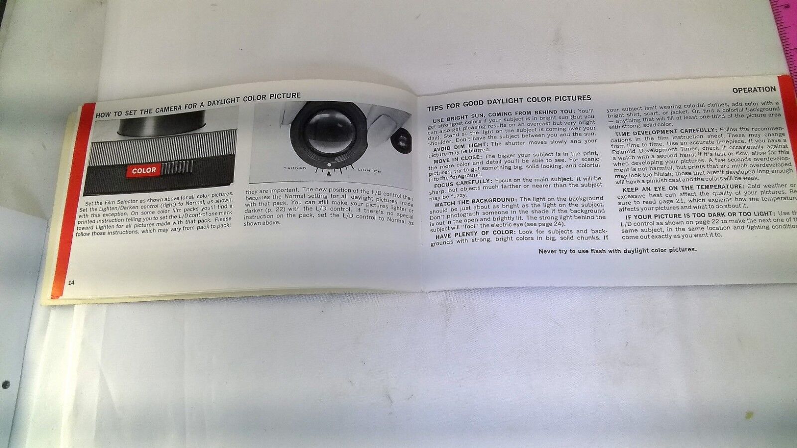 Polaroid Automatic 104 Land Camera Instruction Guide Manual English