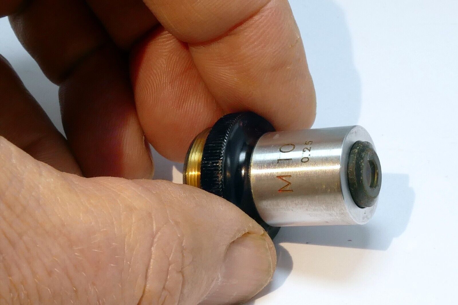 Nikon M 10 / 0.25  Microscope Objective Lens - works good Genuine