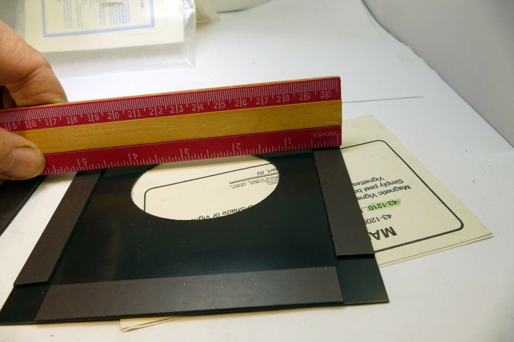 Lindahl Vignette set of four Magnetic Black Masks 5X5" for Bellow Shades 