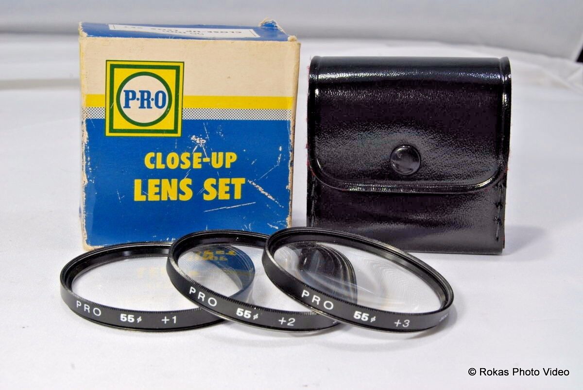 Pro 55mm Kit +1, +2, +3 Filter close up macro set