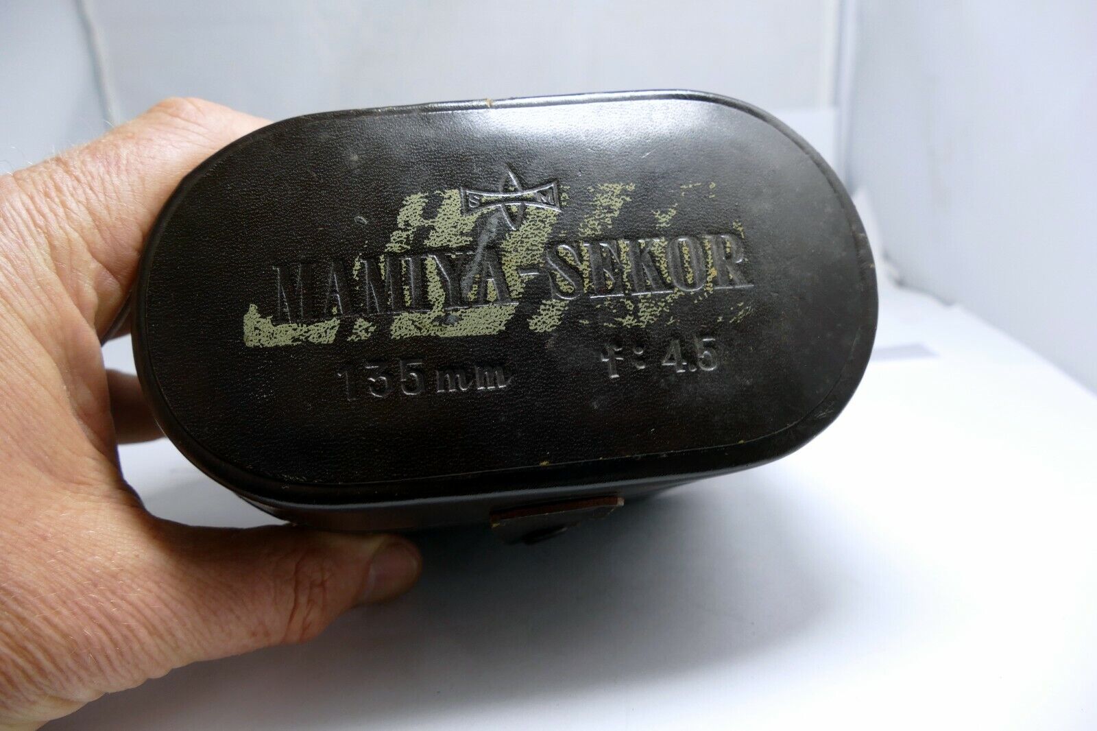 Mamiya Leather case for  Sekor 135mm f4.5 105mm TLR hard case