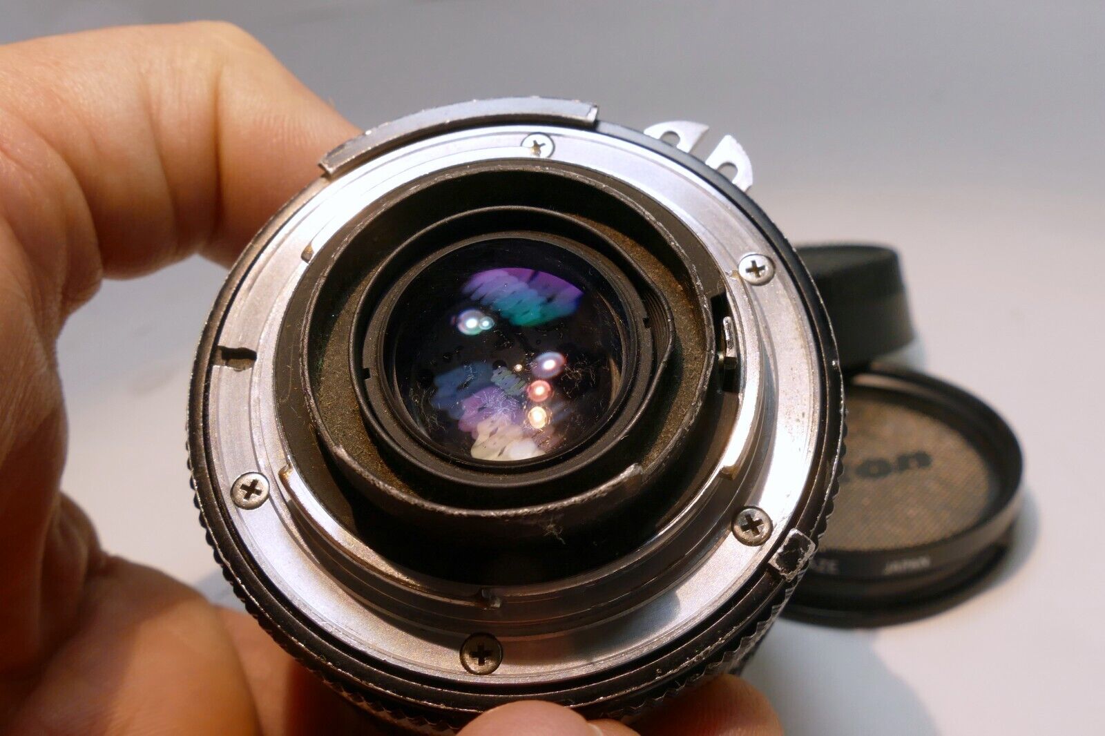 Nikon 24mm f2.8 Ai Lens prime Wide angle with fungus webbing inside - AS IS read