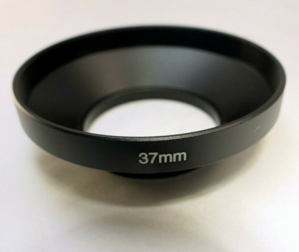 37mm Metal Sturdy LENS hood Wide Angle for  screw w/ threaded in front rim 58mm