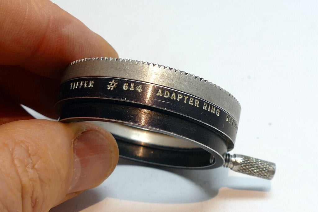 39mm to 44.5mm series VI 6 holder adapter w/ retaining ring # 614 - slip on type