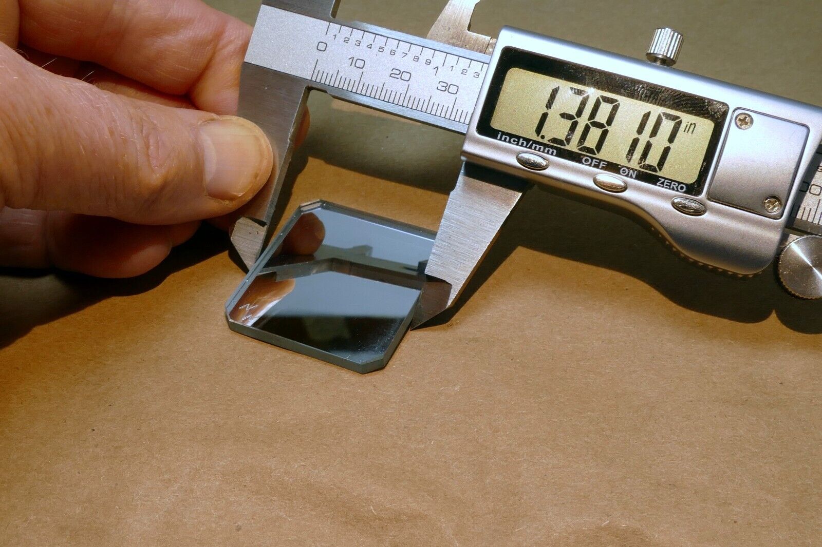 1.5" Diameter 0.12" thick First Surface Mirror Optical flat