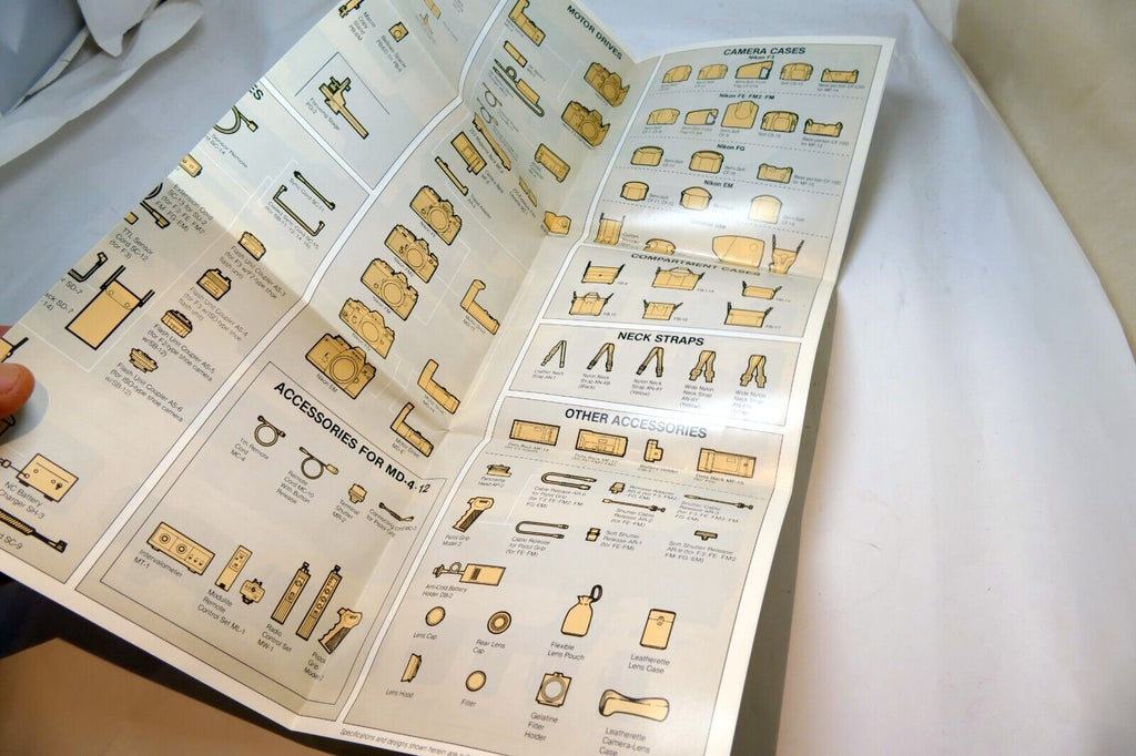 Camera accessory List Brochure Nikon F3 series HP DE-3 2 DX-1 DA-2 Finders