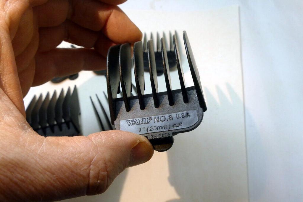 #1 #2 #3 #5 #7 #8  Wahl Guide Comb Attachment mixed lot - missing 4 & 6
