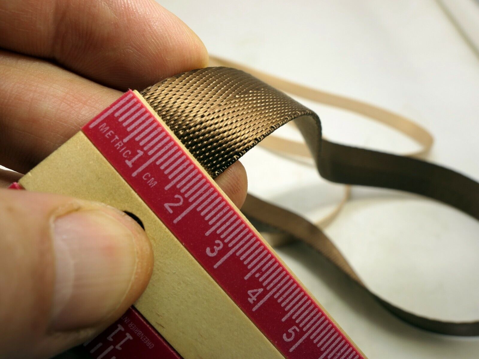 Nylon Shoulder Strap 2cm wide Neck camera  Coper color  (missing buckles)