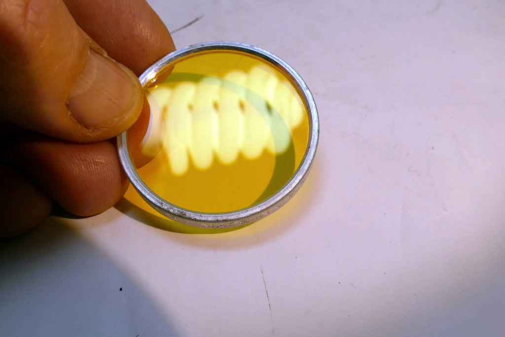 ARGUS Yellow 2 Filter series 6 VI made in USA LY Optical Glass 41mm