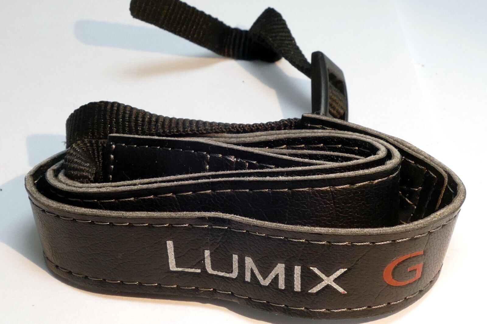 Panasonic Lumix G Shoulder Camera  Strap 2cm wide Black Leather  - Genuine OEM